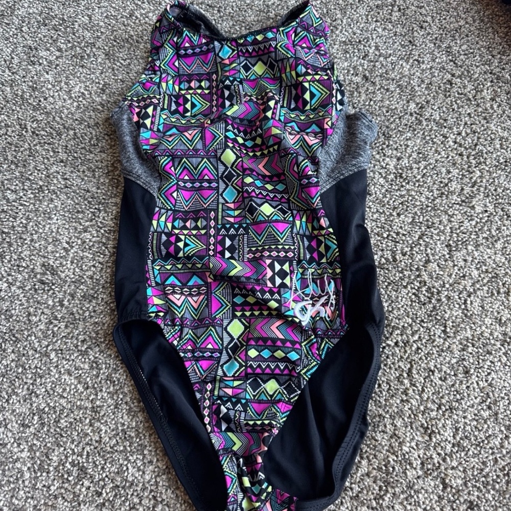 Gk Colorful Geometric One-Piece leotard child large